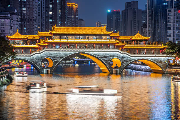Jiuyan Bridge Chengdu scenic walk