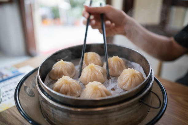 Xiaolongbao soup dumplings Shanghai
