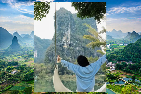 Internet Famous Swing Yangshuo karst
