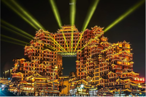 72 Scenes Building Zhangjiajie