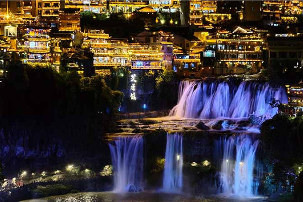 Furong Ancient Town waterfall