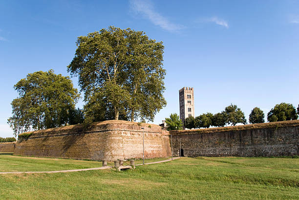Lucca Renaissance city walls Tuscany